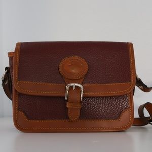 Dooney & Bourke Vintage Crossbody Leather Bag in Maroon